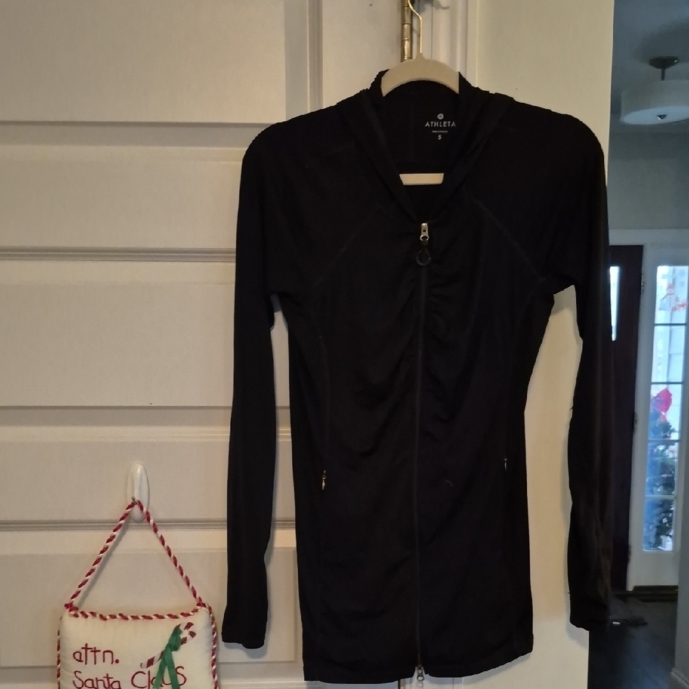 Athleta Black Full-Zip Hoodie